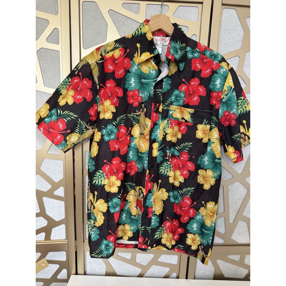 Ace Ventura Pet Detective Small Hawaiian Button Up Shirt Mens Jim Carrey Costume